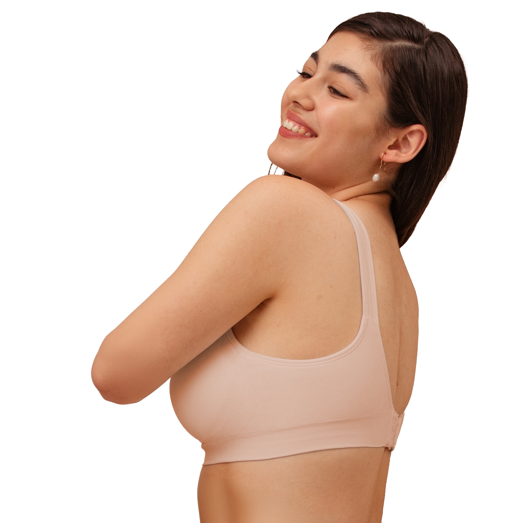 Truekind Comfort Everyday Wireless Shaping Bra – Women's Wire-Free Bra, Full-Coverage Cups, Sizes S to 4XL