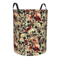 thumbnail image 2 of Balery Skulls1 Round Laundry Basket with Handles Waterproof Freestanding Laundry Hamper for Clothes Toys in the Dorm and Family-Small, 2 of 8