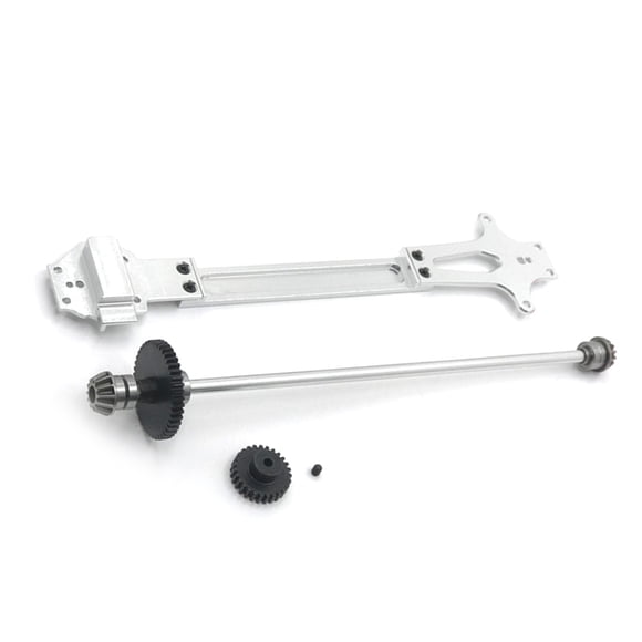Montaje de Transmisión Bewildely Modificación Losa Segundo Piso Coches Control Remoto 1/12 Plata
