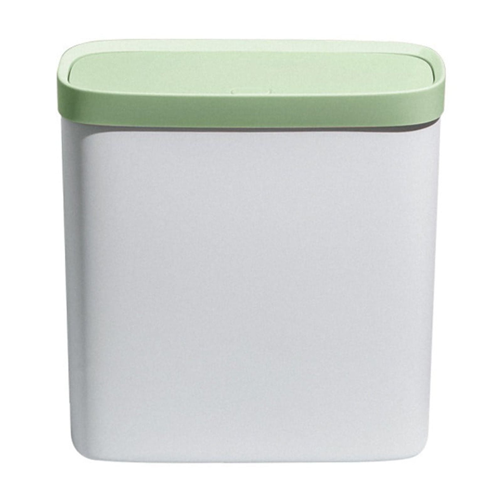 Kitchen Trash Can, Step-On Garbage Can with Lid, Tall Kitchen & Bathroom Trash Can, Small Office Waste Bin, Green - Xuniizn