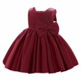 thumbnail image 6 of TOOYOU Girls Dresses Flower Bowknot Tutu Dress For Wedding Birthday Party Pageant Formal Dresses Toddler First Baptism Christening Gown Sweet Girl Skin Friendly Sundress ,Size 3-4 Years , Pink, 6 of 7