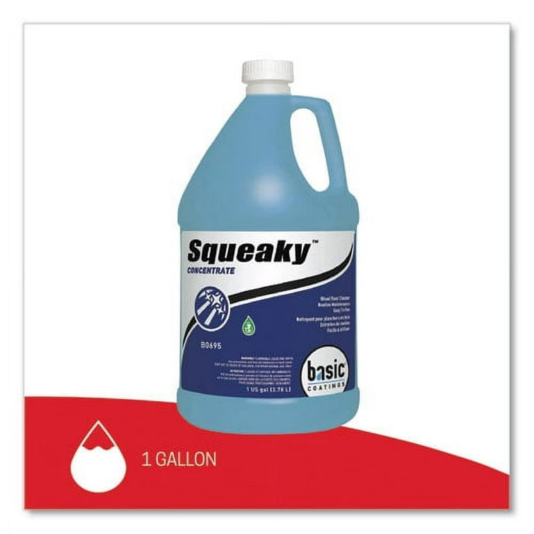 Squeaky Concentrate Floor Cleaner, Characteristic Scent, 1 gal Bottle, 4/Carton Squeaky Concentrate Floor Cleaner, Characteristic Scent, 1 gal Bottle, 4/Carton
