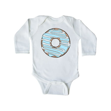 

Inktastic Blue Donut Donut Frosting Donut Icing Glaze Gift Baby Boy or Baby Girl Long Sleeve Bodysuit