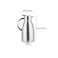 thumbnail image 4 of Tetera De Aislamiento De Té Mano De Obra Fina Contenedor De Café Térmico Hervidor De Aislamiento De Acero Inoxidable Émbolo De Café A Prueba De Fugas Termo De Aislamiento De Café Para El Hogar Olla Eigraketly HA027417-02, 4 of 5