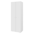 thumbnail image 5 of Miekor Furniture World 2-Door Tall Wardrobe Cabinet, 4 Shelves, Vertical Storage, 66.9" H – Bedroom, White MK0444, 5 of 8