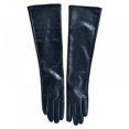 thumbnail image 4 of Women Long Gloves Faux Leather Over Elbow Length PU Winter Warm Full Finger Gloves, 4 of 5