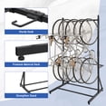 thumbnail image 4 of Garvee Freestanding 5-Bike Storage Stand, Heavy Duty Vertical Bike Rack with Adjustable Hooks, 300 LB Capacity, Indoor Anti-Slip Bicycle Rack for Garage, Apartment, 4 of 6