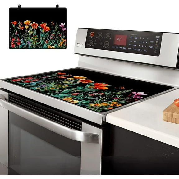 Electric Stove Cover 20.47x28.35" Stove Top Cover for Electric Stove Foldable Glass Cooktop Protector Non-Slip Top Protector Mat DIY