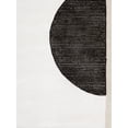 thumbnail image 2 of Pasargad Home Edgy 10' x 14' Hand-Tufted Silk and Wool White/Black Rug, For Indoor Space and all Age of Group, 2 of 5