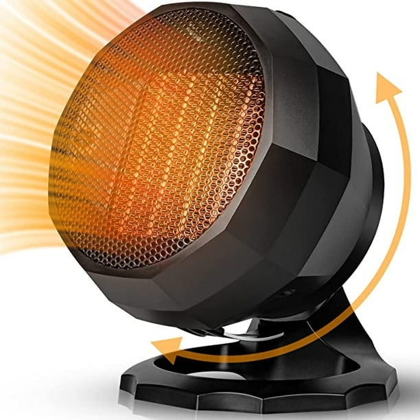 Calentador auxiliar de 1800 W, radiador de cerámica con ventilador PTC, calentador eléctrico, termostato inteligente, tres configuraciones de calefacción, ventilador de radiador de baño (estándar eur