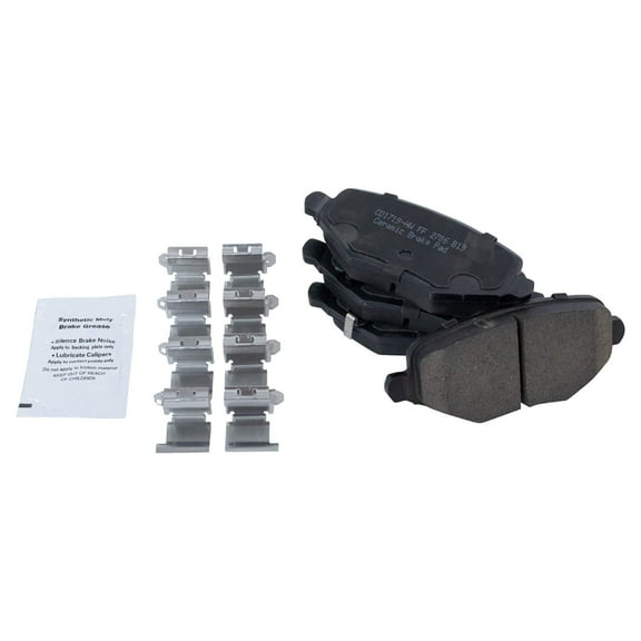 TRQ Premium Posi Ceramic Brake Pad Rear Set for Chrysler Dodge Caravan BFA73463