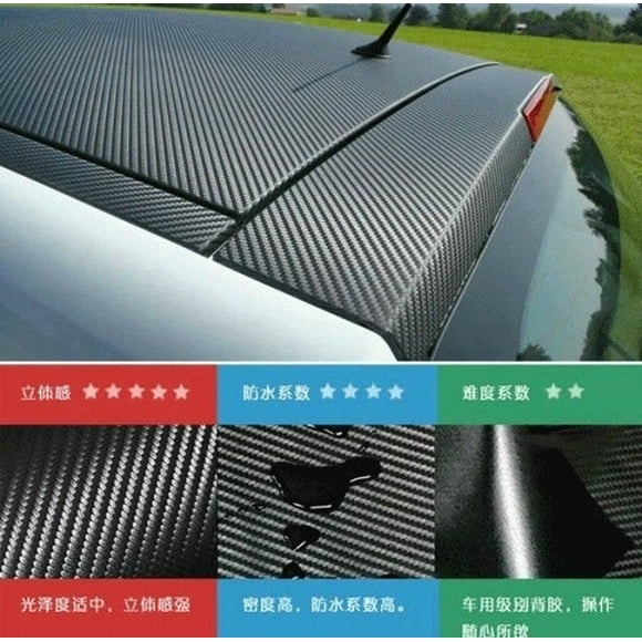1.27Mx30cm DIY Carbon Fiber Wrap Roll Sticker for Car Auto Vehic