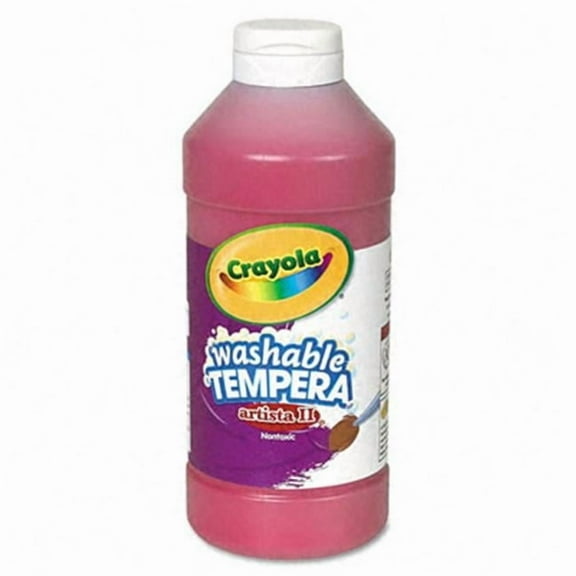 Crayola.  Artista II Washable Tempera Paint  Red  16 oz
