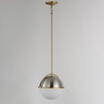 thumbnail image 5 of 12412SWSNSBR Maxim Lighting Duke - 1 Light Pendant-11.25 Inches Tall and 11.5 Inches Wide-Satin Nickel/Satin Brass Finish, 5 of 5
