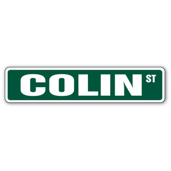 COLIN Street Sign Childrens Name Room Sign | Indoor/Outdoor |  24" Wide