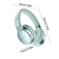 thumbnail image 3 of Wireless Bluetooth Headphones Active Noise Cancelling Headphones 5.3 Wireless over-Ear Headphones, HiFi Stereo Wireless Headphones Foldable Bluetooth Headphones for Computer Green, 3 of 7
