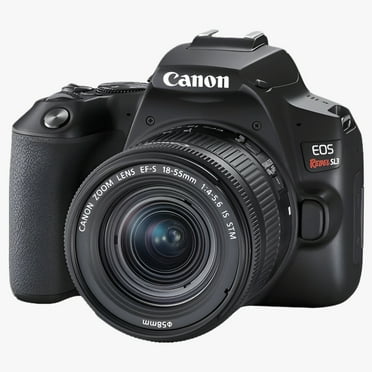 Canon EOS Rebel SL3 - Digital camera - SLR - 24.1 MP - APS-C - 4K / 24 fps - 3x optical zoom EF-S 18-55mm IS STM lens - Wi-Fi, Bluetooth - black