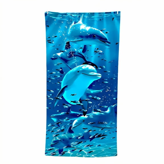 AUQ Beach Towels,Light-Body Design Beach Towels Oversized,Delicate Thread Fabric Microfiber Beach Towel,Style1,35"x71"