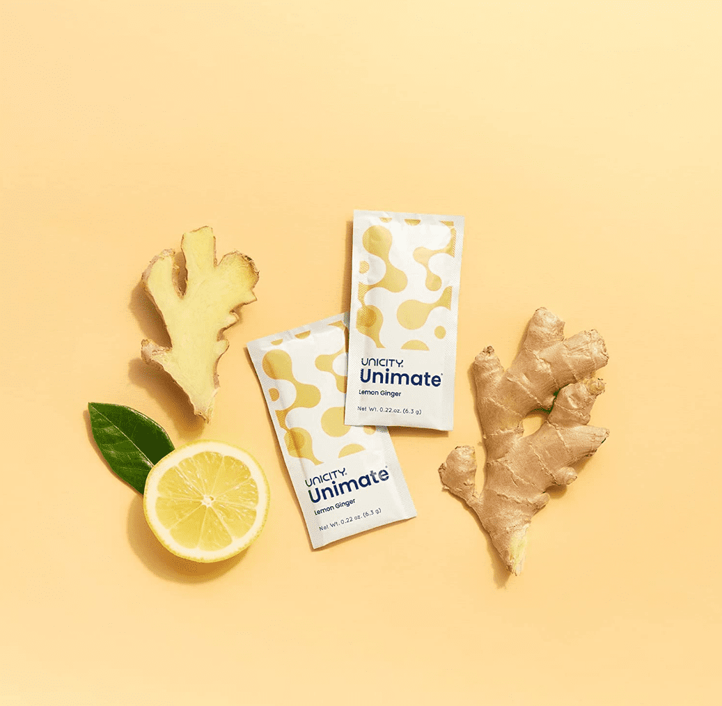 Unicity Unimate Lemon Ginger, Yerba Mate Drink, Antioxidants