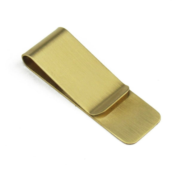 Wallet Clip Stainless Steel Brass Money Vintage Small Change Style Engravable Retro Man