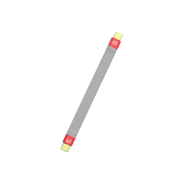 wonima11 Short Thunderbolt 5 USB-C Cable: 5-inch USBC 80Gbps Data Transfer - 240W PD Fast Charging (Gray)
