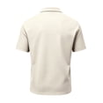 thumbnail image 6 of Golf Shirts for Men Quick Dry Performance Polo Short Sleeve Collared Shirt Beige M, 6 of 8