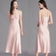 thumbnail image 1 of Pijama de tirantes de talla grande para mujer, camisón de seda helada de verano para mujer, ropa sexy larga para el hogar, 1 of 6
