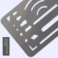 thumbnail image 3 of Stainless Steel Wipe Picture Wipe Template Professional Examination Template Drawing Art Tool Insert Picture 27 Hole Wipe Board, 3 of 6