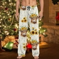 thumbnail image 2 of Yuncity Christmas Men Pajama Pants Casual With Drawstring Pockets Comfy Pjs Pants Sleepwear White L, 2 of 4