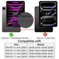 thumbnail image 2 of Funda JeTech para iPad Pro de 11 pulgadas, 2018, con lápiz, color morado, 2 of 6