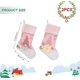 thumbnail image 2 of Paquete de 2 medias navideñas Foohvr rosas de 19 pulgadas grandes para colgar en el árbol de Navidad decoraciones para repisas de chimenea, 2 of 5