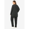 thumbnail image 2 of Woman Within Plus Size Fleece Sweatshirt Set, 2 of 5