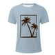 thumbnail image 5 of Tops para hombre, blusas y camisas de cuello redondo y manga corta para hombre, blusas casuales de moda con cuello redondo y estampado para hombre, blusas de poliéster para hombre., 5 of 5