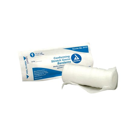 Dynarex Conforming Stretch Gauze Bandage 3" 1/Roll 730021