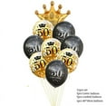 thumbnail image 3 of Globos de cumpleaños de 30, 40, 50 y 60 años, decoraciones para fiestas de cumpleaños número 30, globos dorados y negros para adultos, suministros para fiestas de cumpleaños, 3 of 5