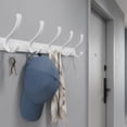 thumbnail image 3 of REGALWOVEN 1 Pack Coat Rack Wall Mount, Coat Hook, Hat Rack, Wall Hooks for Hanging for Entryway, Bedroom White 6 Hooks, 3 of 5