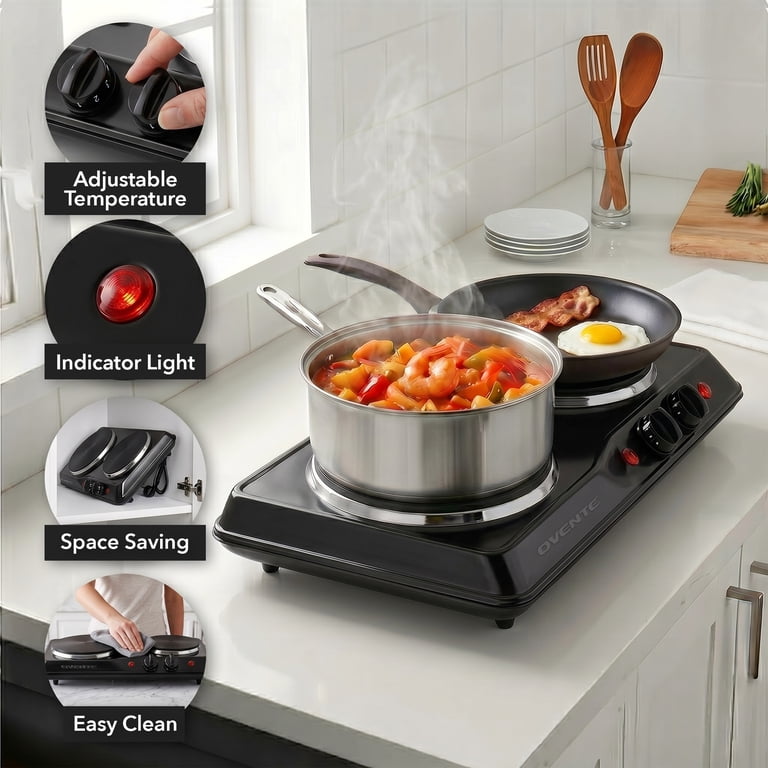Ovente Electric Double Burner Hot Plate, 1700W photo 8