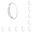 thumbnail image 2 of Qarigey extensible extensible Estilo simple Joyería de moda Adorno corporal Regalos románticos perfectos Buenos accesorios Plata Plata 10piezas Qarigey CBP341195, 2 of 5