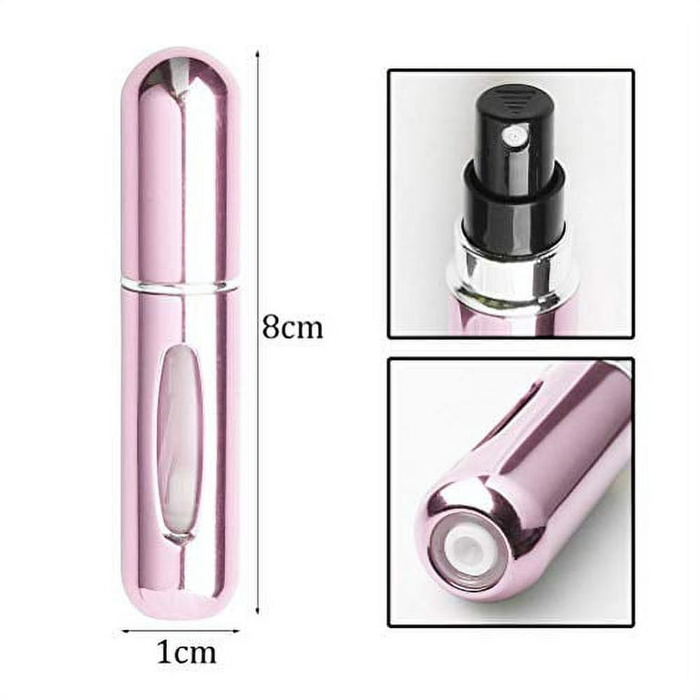 Beautychen 4 Pack 5ml Refillable Perfume Atomizer Spray Bottle Portable  Mini Empty Easy to Fill Scent Aftershave Pump Case Travel Outgoing Purse