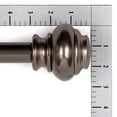 thumbnail image 2 of Lumino 1" and 5/8" Oil Rubbed Bronze Somerset Knob Adjustable Double Curtain Rod Set, 42"-120", 2 of 5