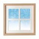 thumbnail image 1 of Nieve copo de nieve tiempo cielo azul Pantalla de escritorio de pared de marco 4 aperturas, 1 of 4