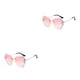 thumbnail image 4 of Gafas de sol Minnieouse con montura de diamantes de imitación para mujer Rosa 2piezas, 4 of 6
