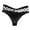 Black, variant on BYHONG Sexy Transparent Hollowed Out Seamless Underwear for Women with Low Waist High Elasticity and Lifting Spicy Mesh Thong T Shirts Women's Panties Grey M