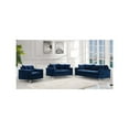 thumbnail image 4 of Meridian Furniture Modern Naomi Velvet Accent Chair in Navy, 4 of 7
