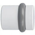 thumbnail image 6 of Design House 2-Pack Modern Cylindrical Floor Mounted Door Stops with Rubber Bumper, White, 6 of 14