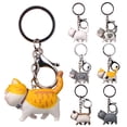 thumbnail image 2 of LLavero de gatitos de dibujos animados para mujer, colgante de gato creativo, llavero de coche, accesorios de bolso, monedero, regalos DIY, 2 of 4