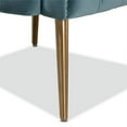 thumbnail image 5 of Bowery Hill Modern Light Blue Velvet Accent Chair, 5 of 9