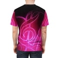 thumbnail image 6 of Love Music Original Pink/Black Unisex Cut & Sew Tee (AOP), 6 of 7