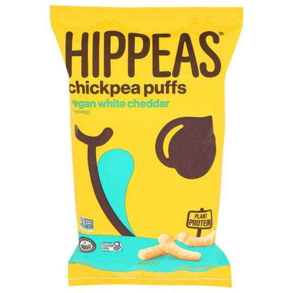 2X - Hippeas Vegan White Cheddar Chickpea Puffs 4 oz