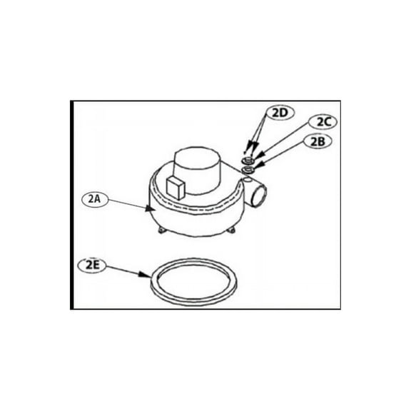 Lennox 32X46 Draft Inducer Motor Assembly